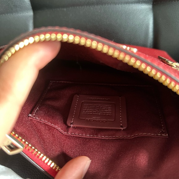 Red Leather Coach Crossbody - Picture 3 of 4